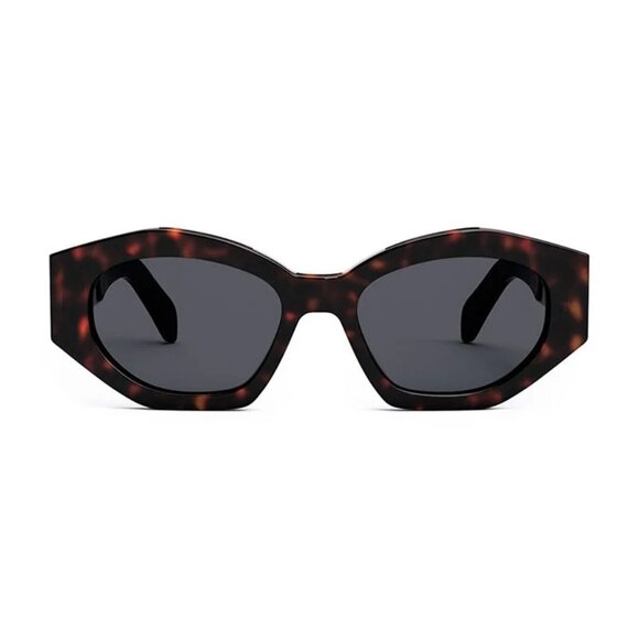 NEW CELINE SUNGLASSES HAVANA GREY WOMEN EYEWEAR CELINE CL40238U 52A - Picture 2 of 3